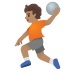 🤾🏽 person playing handball: medium skin tone display on Google